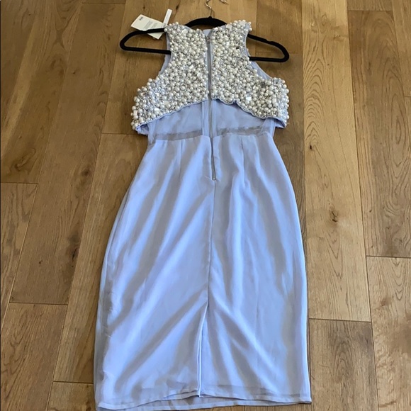 ⤵️Price drop ! ⭐️ 1 time host pick NWT ASOS petite periwinkle embellished dress - Picture 5 of 7